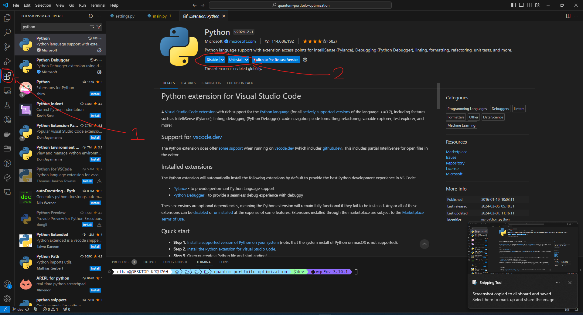 How to Install the Python Extension for Visual Studio Code